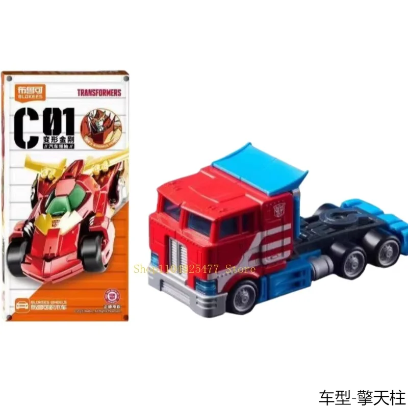 BLOKEES Transformers Blokkenauto Leader C01 First Bullet Optimus Prime Megatron Geassembleerd Speelgoed Cadeaumodel Bureauversiering