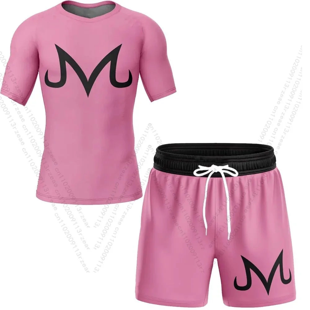 Dragon Ball Wukong Anime Men's Sports Set Printed Children's Anime Fans Breathable Running Shorts Quick Drying Sports Set