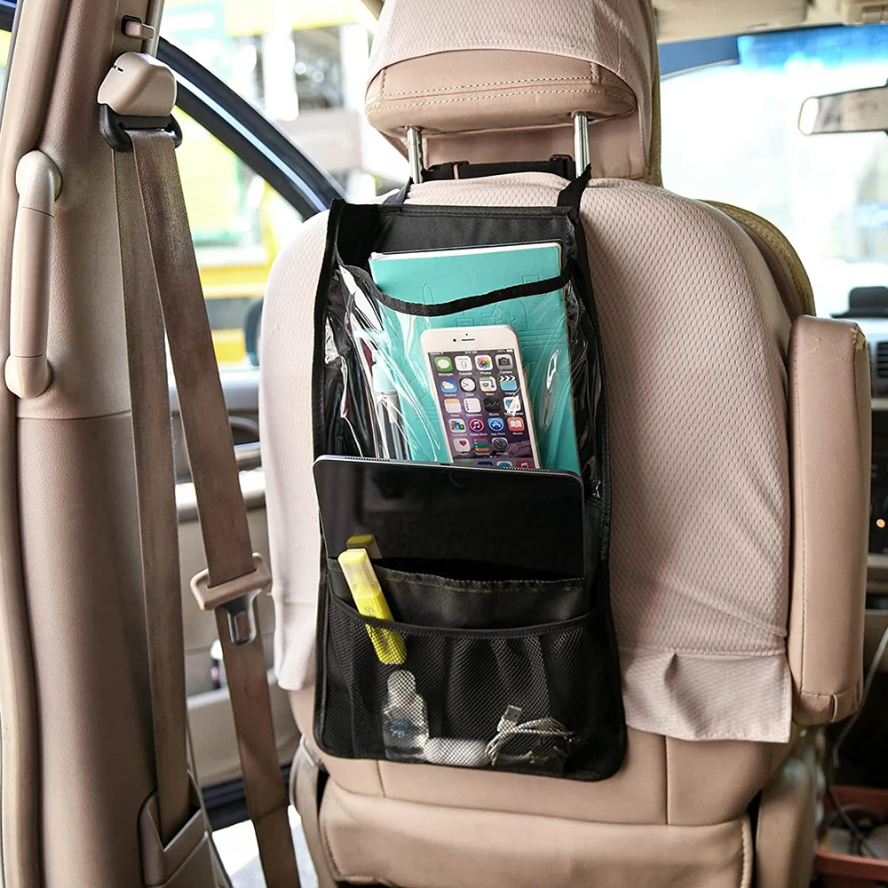 Auto Car Seat Organizer Holder Multi-Pocket Travel Storage Hanging Tablet Mummy Bags Baby Car Seat Back Bag for ipad Hanging Bag