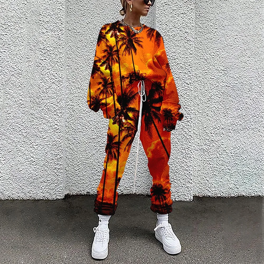 Autumn Hoodies Holiday Jumpsuits Tracksuit Street Outfit Two Piece Set Sportswear Casual Fashion Clothing Trend Clothes