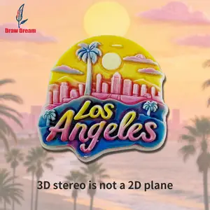 Souvenir fridge magnet los angeles-AliExpress