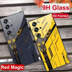 For Nubia Red Magic 10 Pro Plus Case Tempered Glass Hard Back Cover Red Magic 9S Pro 5G Cases For Nubia RedMagic 9 Pro+ Fundas
