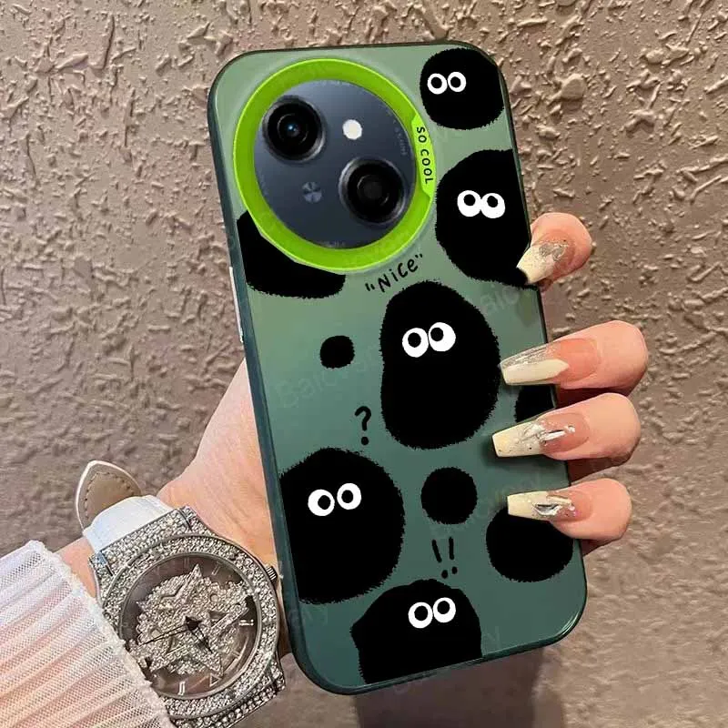 حافظة لهاتف Tecno Spark GO 1 Spark 30c 20c 10c 20 10 8c 7T 6 GO Pro Plus 4G 5G حافظة هاتف ليزر فاخرة على الطراز الكرتوني رقم 25