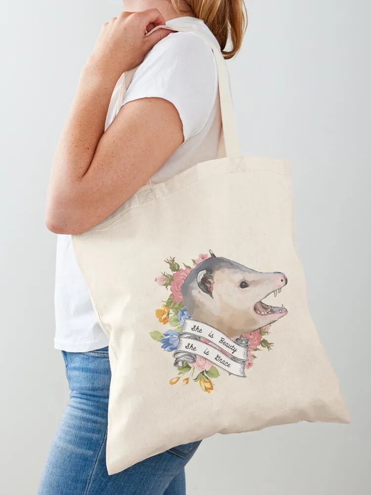

She is Beauty She is Grace Tote Bag Women's shopper bag Woman shopper bag Women's Cloth bags