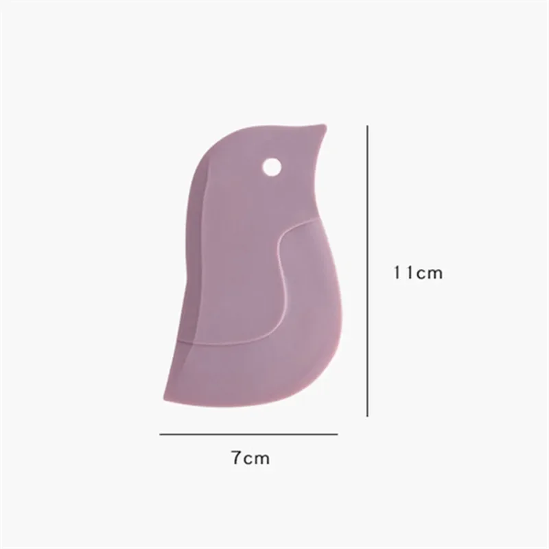 Cute Penguin Shape Baking Soft Blade Scraper Oil Dish Plate Scraping Kitchen Gadget Dirty Stains Cleaning Wiping Board squeegee