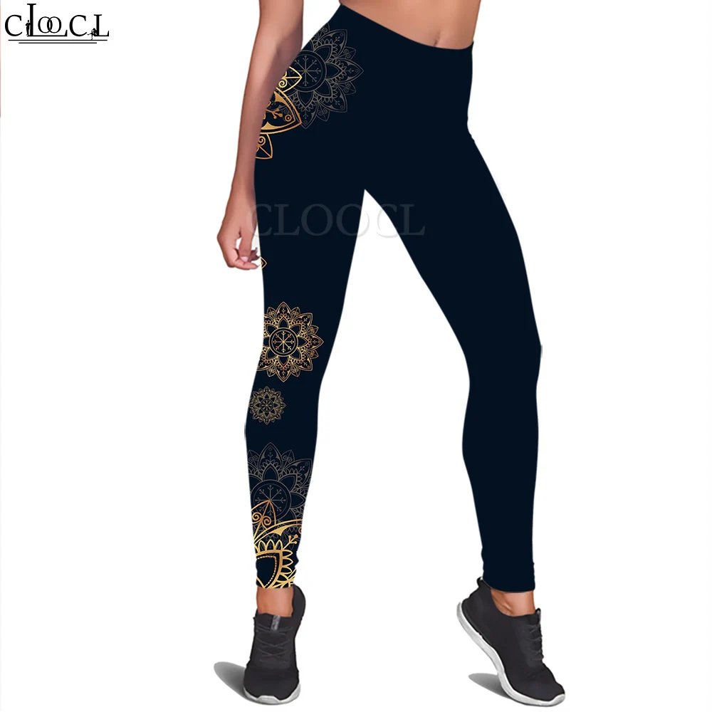 

CLOOCL Women Legging Retro Pattern 3D Printed Trousers High Waist Buttocks Stretch Sports Fitness Leggings Shaping Exercise