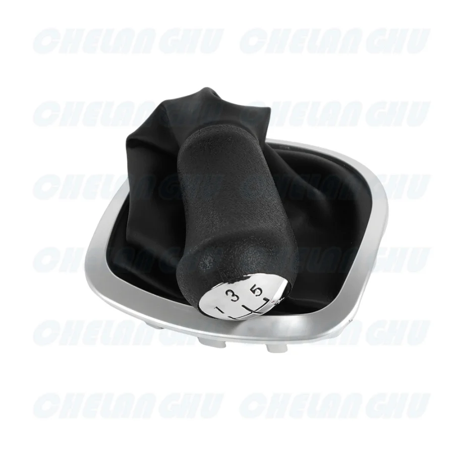Picture 4: For Renault Clio III 2005 2006 2007 2008 2009 2010 2011 2012 Car-styling 5 Speed Gear Shift Knob With Pu Boot Car accessories