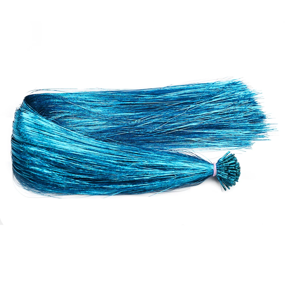 50 stks/pak I Tip Klatergoud Hair Extensions Glitter Klatergoud Haar Synthetische Fee Haarstukjes Dazzle Haaraccessoires Voor Vrouwen Party