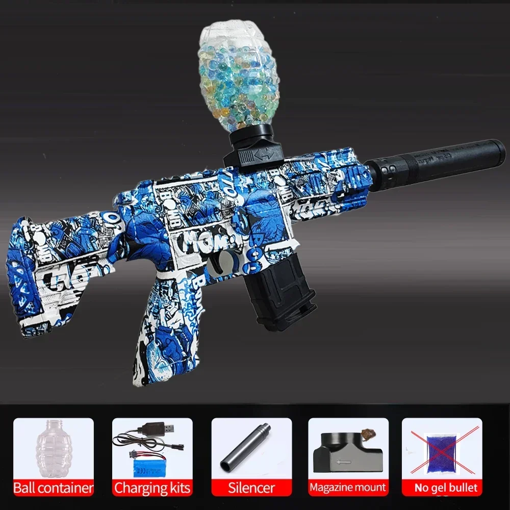Pistolet jouet Blaster automatique M416, arme de tir à grande vitesse, jouets d'extérieur d'été pour enfants, activités, jeu d'équipe