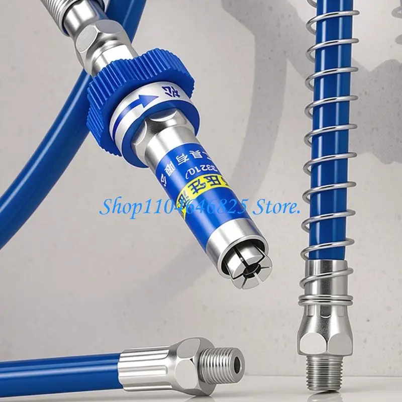 Practical Excavators Greases Couplers Sturdy Steel Oil Guns Adapter For Efficient Oil Injections In Harsh Environment