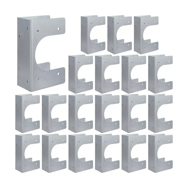 

【NOW SAVE】Stud Shoes For 2X Studs(10Pcs), 16-Gauge Galvanized, 6.25" Height, 1.5" Width- Fits Up To 2 3/8" OD Pipe