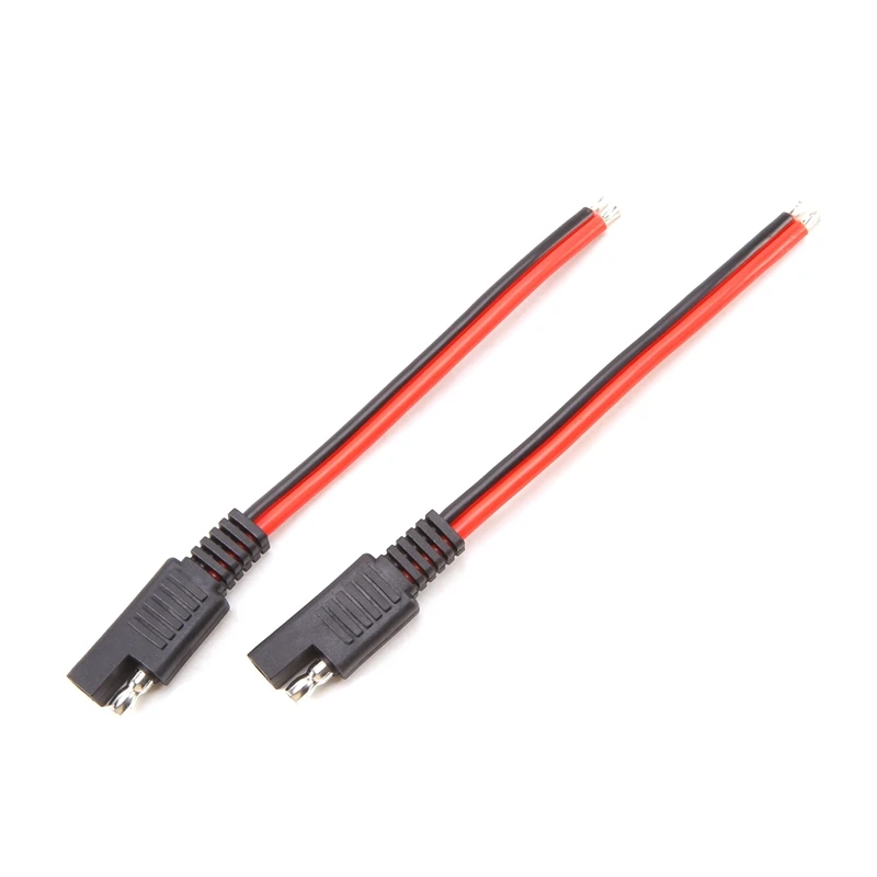 10PCS 15CM SAE 2 Pin Quick Connector Disconnect Plug 14AWG SAE Extension Cable Wire Harness For Motorcycle Solar Panel