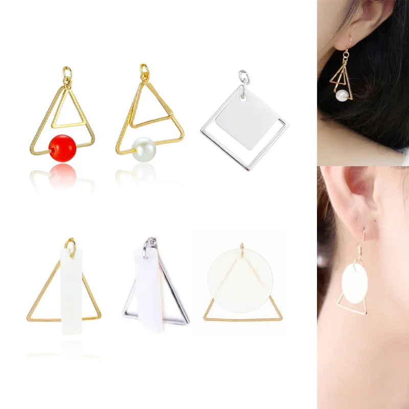 

Engood 60 шт., сплав, геометрическая ракушка, пуговица для DIY ювелирных изделий, серьг, ожерелья, подвески, отделка и украшения для шитья волос, ремесло