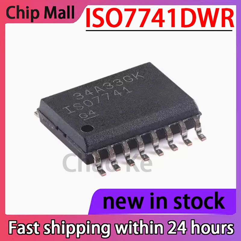 

1PCSOriginal ISO7741DWR Patch SOIC-16 Four Channel Enhanced Digital Isolator Chip