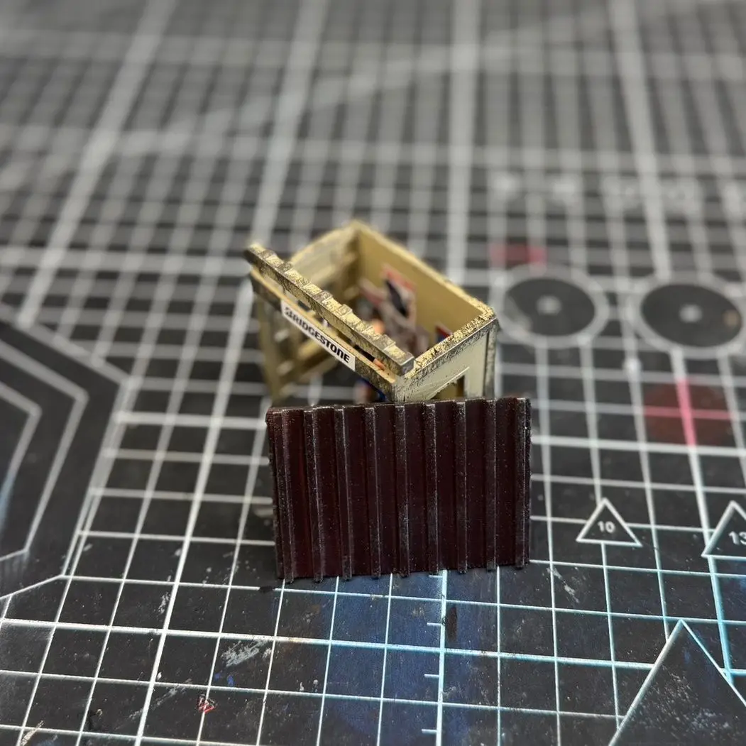 Modelo de diorama de cena de casa em miniatura vintage estilo japonês em escala 1/64