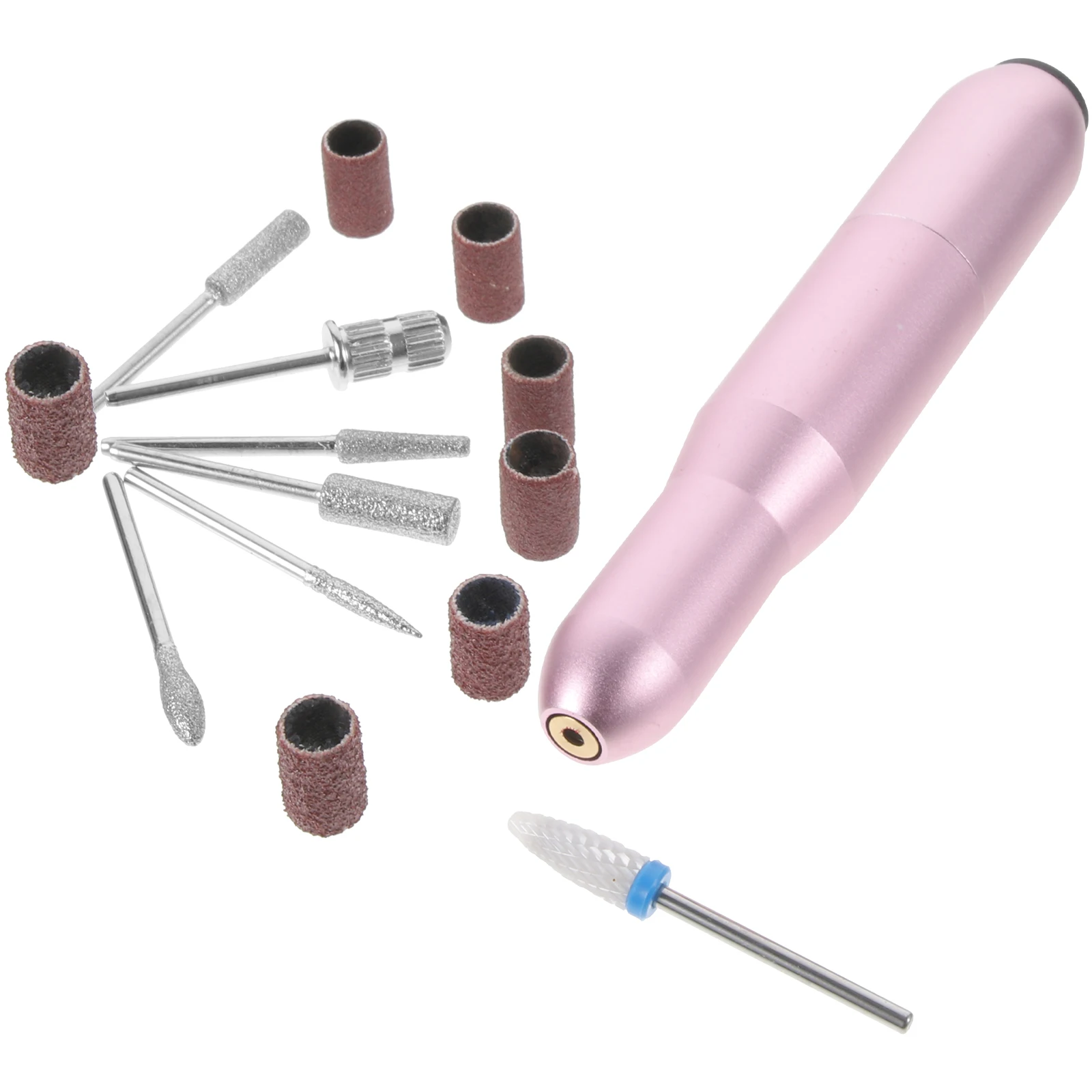

Nail Manicure Drill Machine Electric Kit Set for Salon Professional Nail Kit Set Use 5 Grinding Heads Accessories