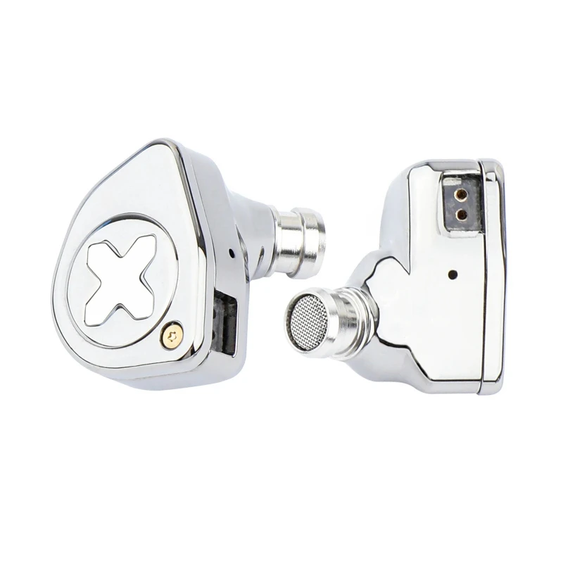 EW300 1DD+1Planar+1PZT Hybrid Driver IEM HIFI Earphones with Detachable Nozzles Silver-Plated OFC IEM Cable for Musician