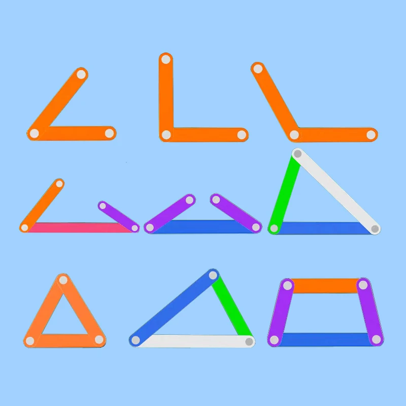 Children Magnetic Block Math Toys Teaching Aids Geometric Shape Puzzle Educational Game Montessori Learning Wooden Toy Preschool