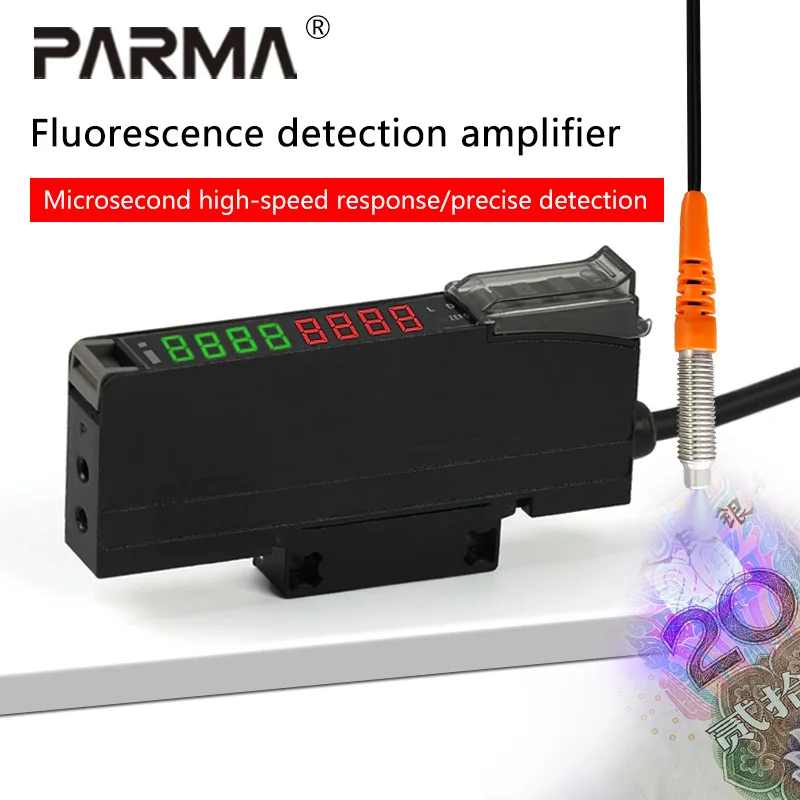 

GF1-UV501 fluorescent optical fiber amplifier ESR-551-C2 diffuse reflection photoelectric switch high-speed optical fiber sensor