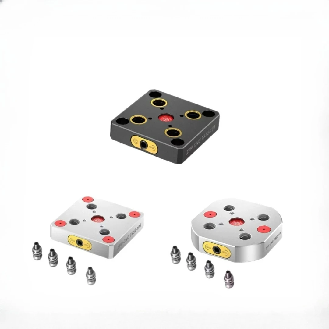 TA52-108 TS52-108 TS52-120 Five Axis Zero Point Quick Change Fixture CNC Tooling Machining Center Vise Stable Performance