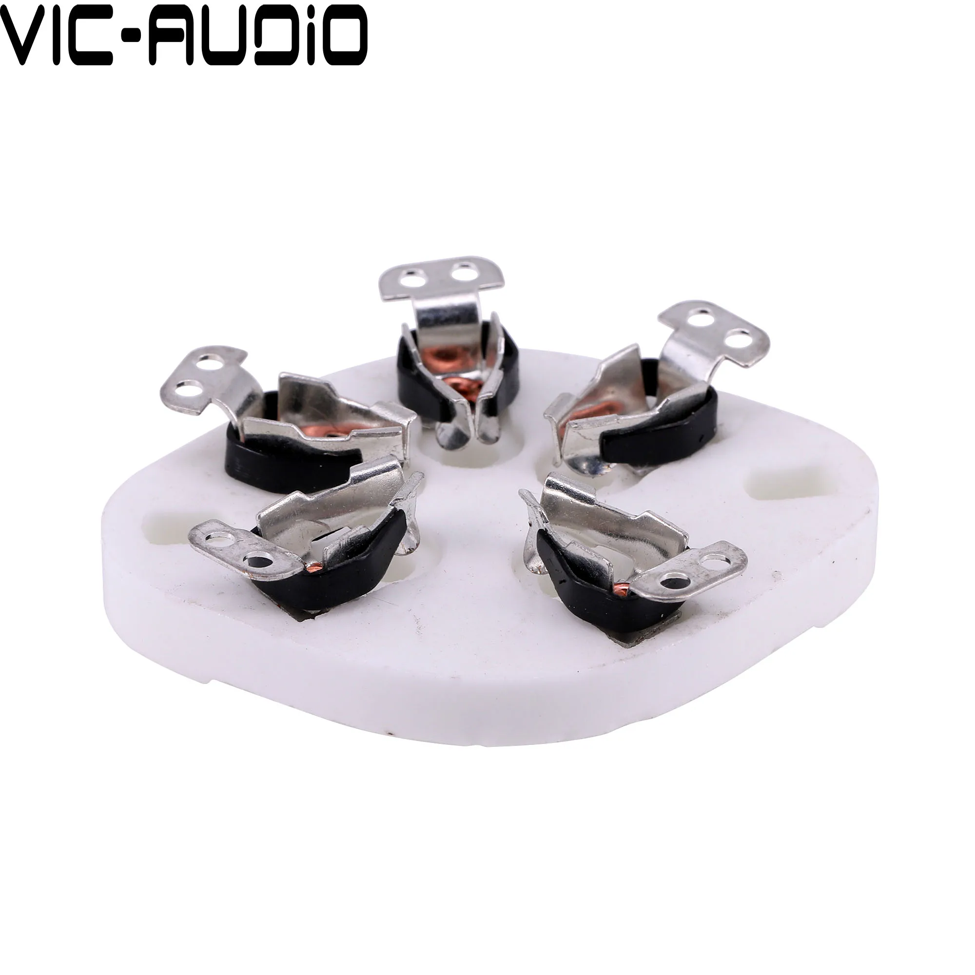 1 Máy Tính 5Pin Ống Ổ Cắm Gốm U5A Mạ Vàng Cho FU7 FU-7 FD422 807 Ống Chân Không Socker Khuếch Đại Âm Thanh HIFI