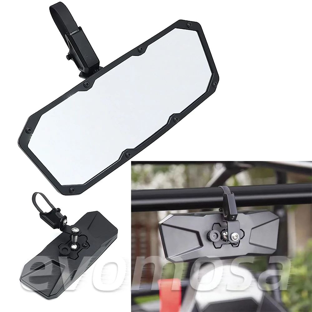 UTV ATV 1.75 2 Inch Universal Rearview Mirror for All-terrain Vehicle Polaris RZR center mirror