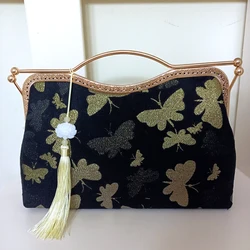 Retro Vintage Bag Classic Shell Lock Bags for Women Shoulder Crossbody Bag Chain Fringe Women's Handbags Purses