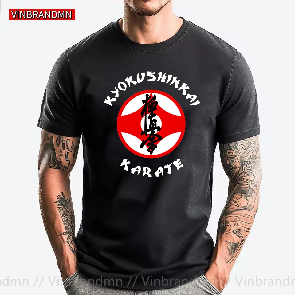 Vinbrandmn Japanese Martial Arts Kyokushin Karate T Shirt Men KyokushinKai Karate T-Shirt Kung Fu Karate Kids Baseball Tee Shirt