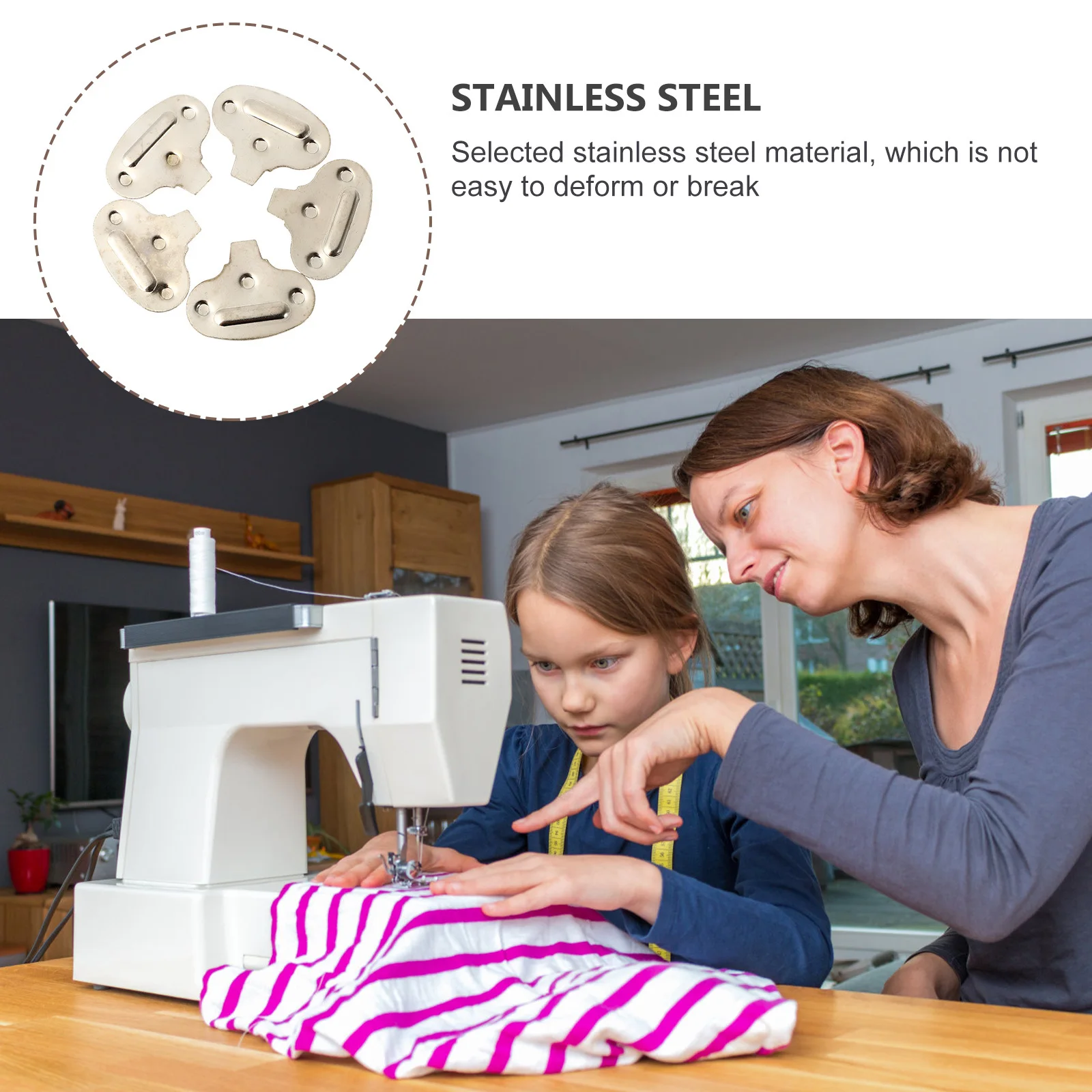 

5Pcs Needle Plate Screwdriver Stainless Steel Mini Repairing Tool for Sewing Machine Maintenance Home Craft Projects Metal