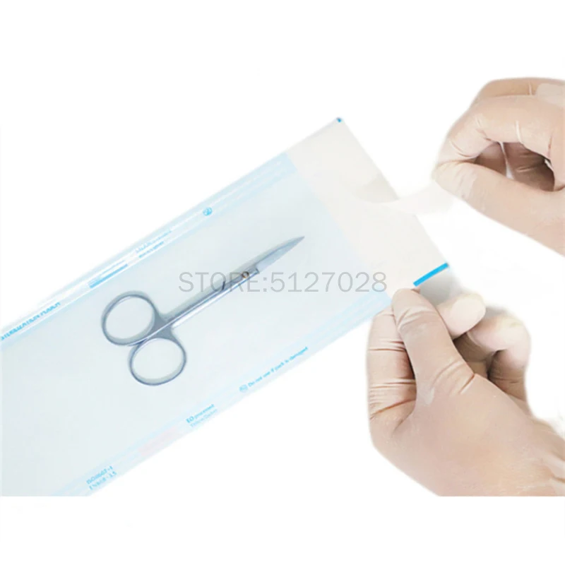 200Pcs All Size Disposable Sterile Bag Ziplock Pocket Medical-grade Sterilized Pouch Bags Puncture Self-sealing Tattoo Supply