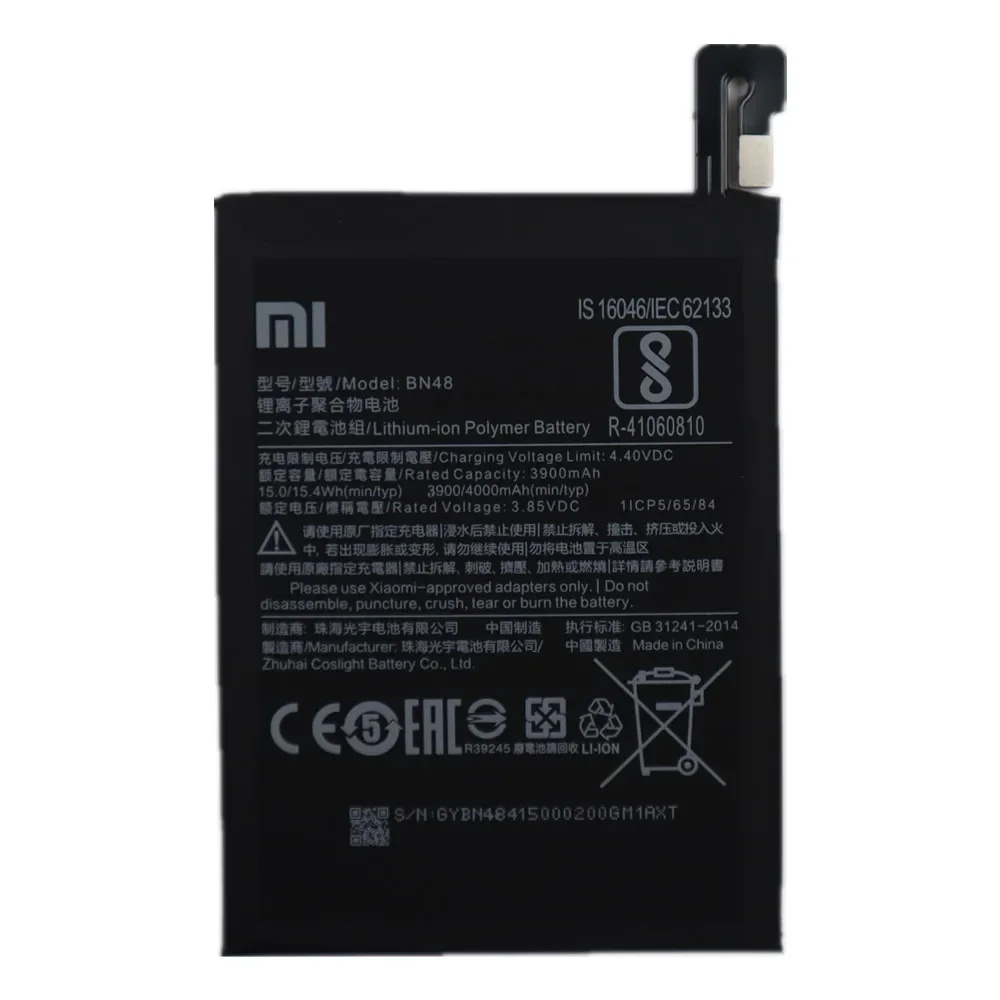 2024 Years 100% Original Phone Battery BN48 For Xiaomi Redmi Note 6Pro 6 Pro Red rice Note6 Pro 4000mAh Bateria Battery