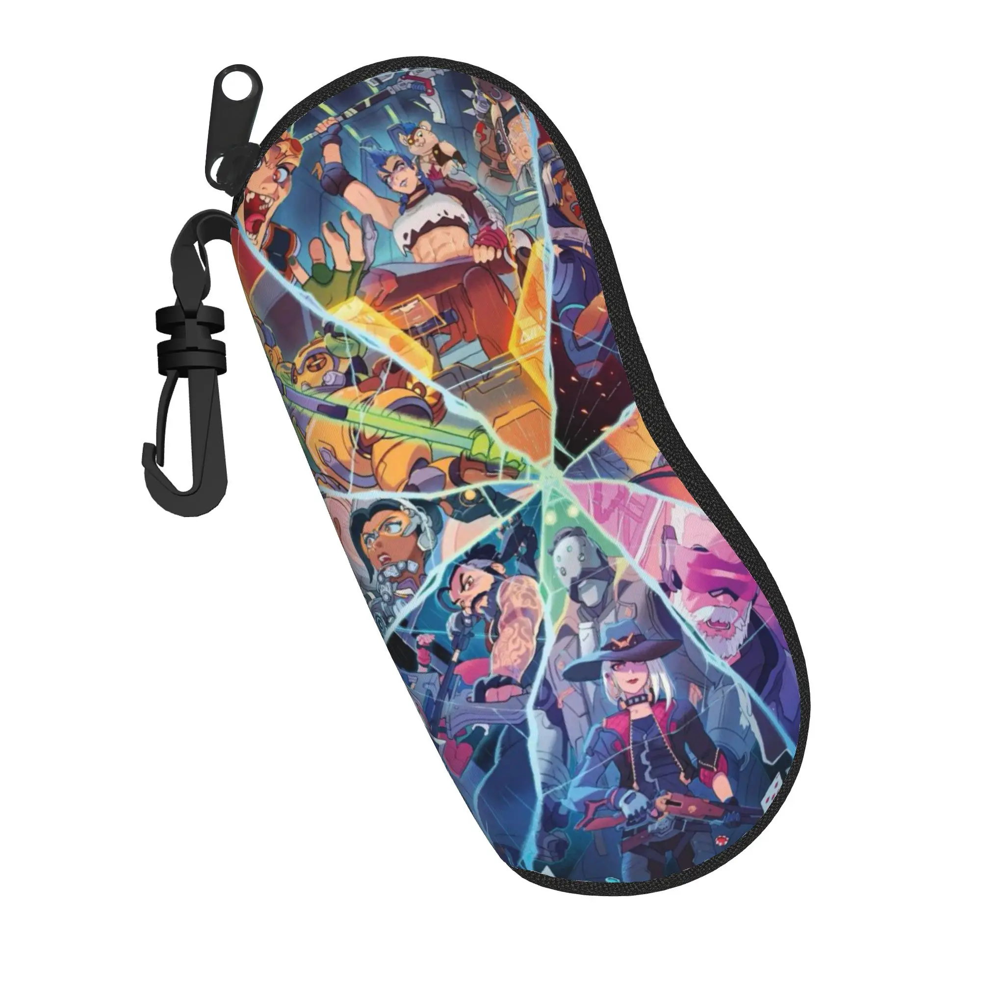 Kawaii Overwatch Video Game Glasses Case Printing Box  Glasses Storage Box Ins Style Eyewear Container