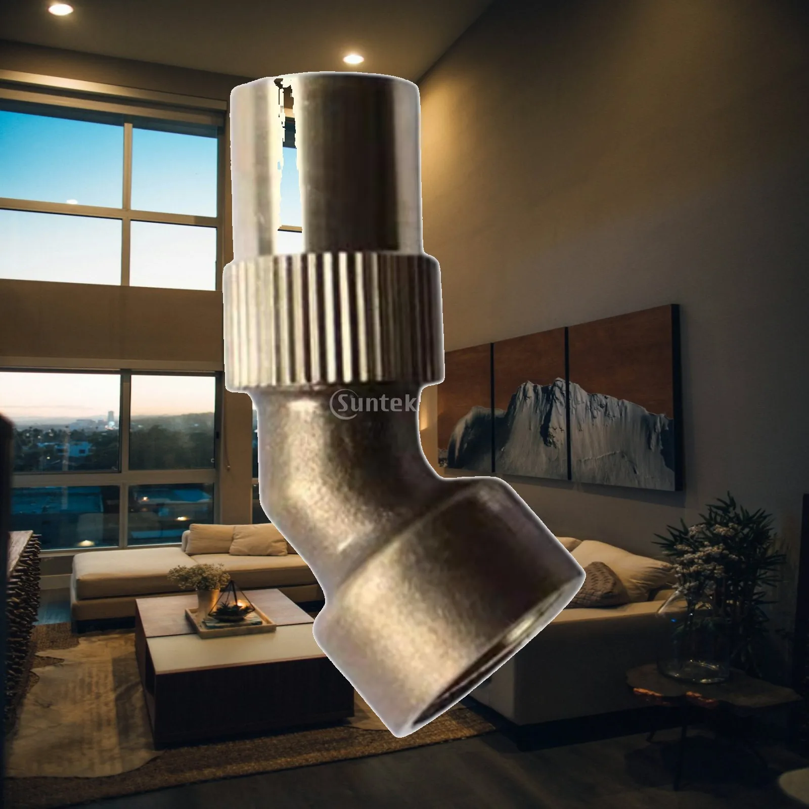 Adjustable Spraying Nozzle Tip Stainless Steel 45 Degree Mist Sprayer Nozzle Agriculture for Greenhouse Plants Watering