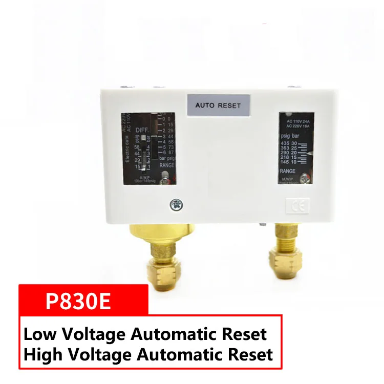 Cold Storage Unit Pressure Switch High and Low Pressure Controller P830HME P830E PC10E PC30DE