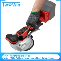 Cordless Tile Vibration Leveling Machine Portable Tiler Vibrator Tool 8 Adjustable Speed for Floor,Tile,Wall for Milwaukee 18V