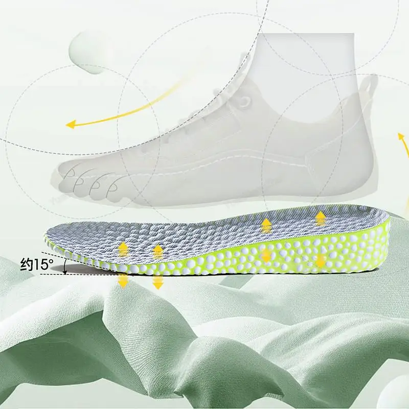 1Pair Boost Height Increase Shoes Insoles Men Women Soft Comfort Running Sports Insole for Feet 1.5/2.5/3.5cm Growing Shoe Pads