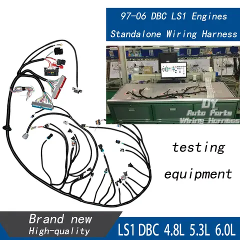 Standalone Wiring Harness 1997-2006  LS1 4L60E DBC For Vortec Engine 4.8L 5.3L 6.0L Drive By Cable LS Swap