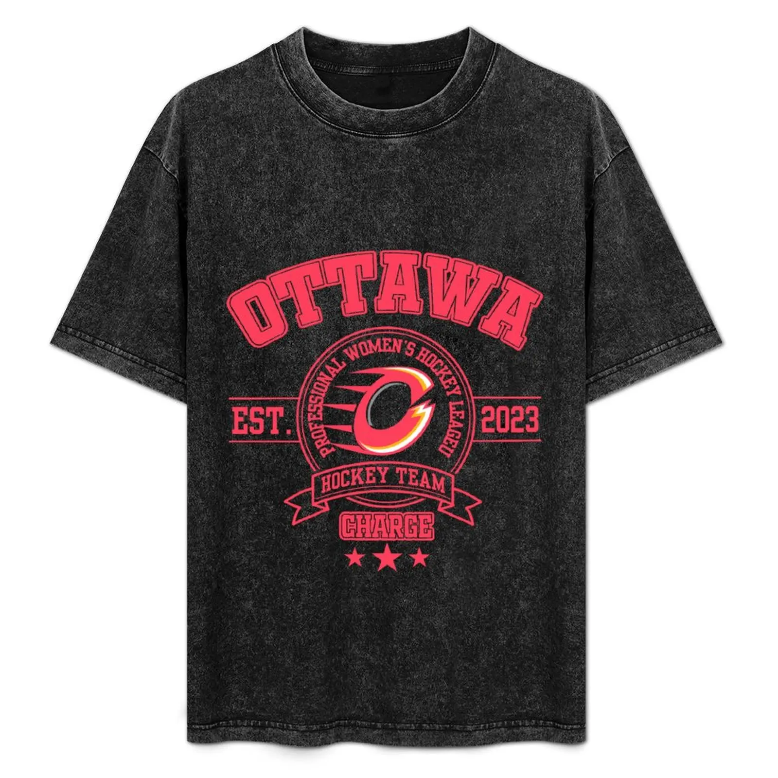 

Ottawa charge PWHL professional women's hockey team T-Shirt Gym Wear Breathable Short Sleeve Tee