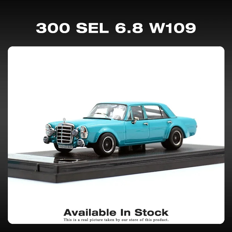 

Liberty64 In Stock 1:64 Mercedes AMG 300 SEL BluePig 6.3L V8 W109 Diecast Car Model Collection Toys