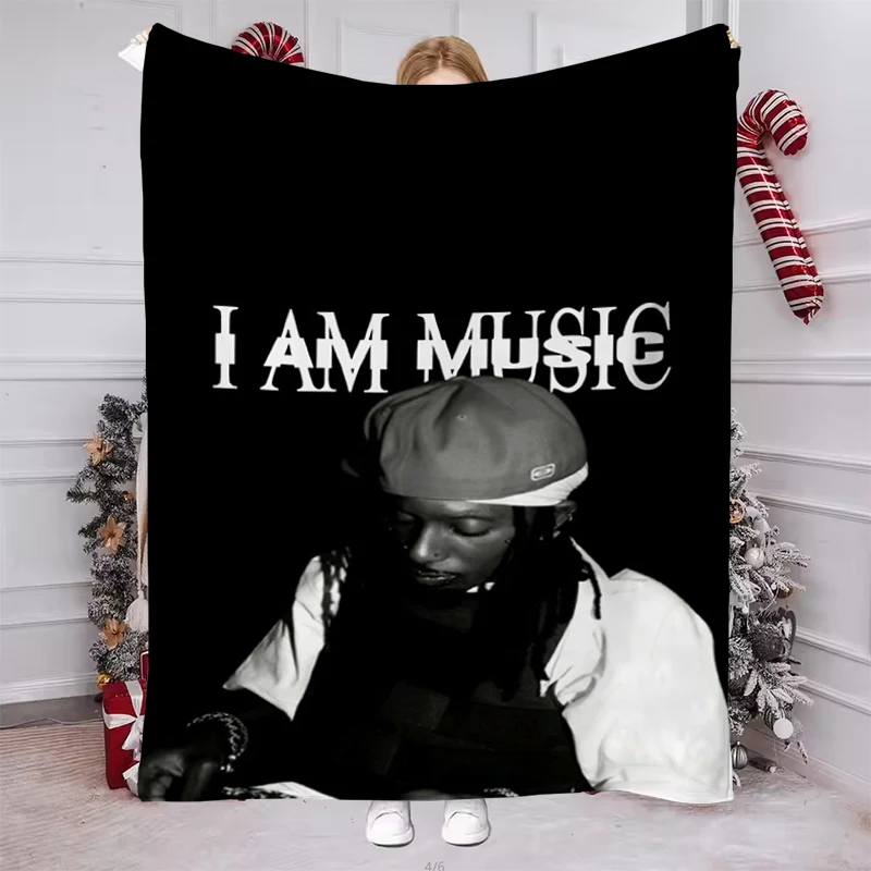 

Pop Hip Hop Rapper Playboi Carti Music Album Throw Blanket Camping Chair Microfiber Bedding Sofas Blankets for Decorative Sofa