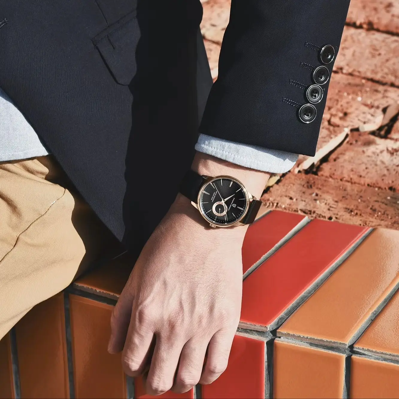 PAGANI DESIGN PD-1654 Men's Luxury Dress Watch Japan VH65 Quartz Movement Leather Strap 40mm Business Wristwatch 30M Waterproof - view 4