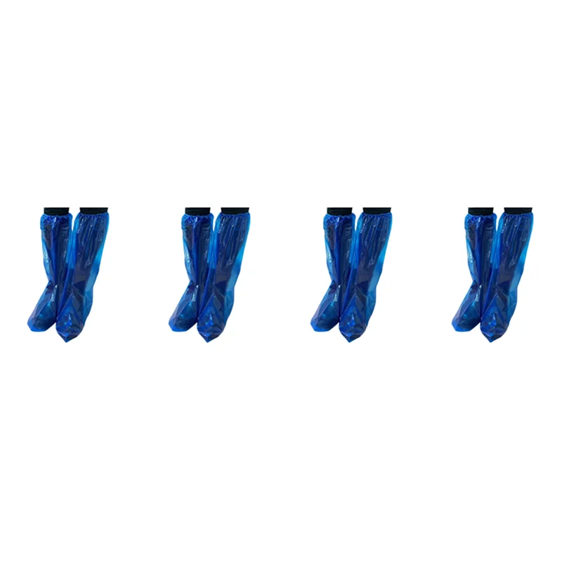 AS96-40 pares de cubiertas para zapatos de lluvia desechables de plástico grueso impermeables antideslizantes de alta calidad para mujeres y hombres