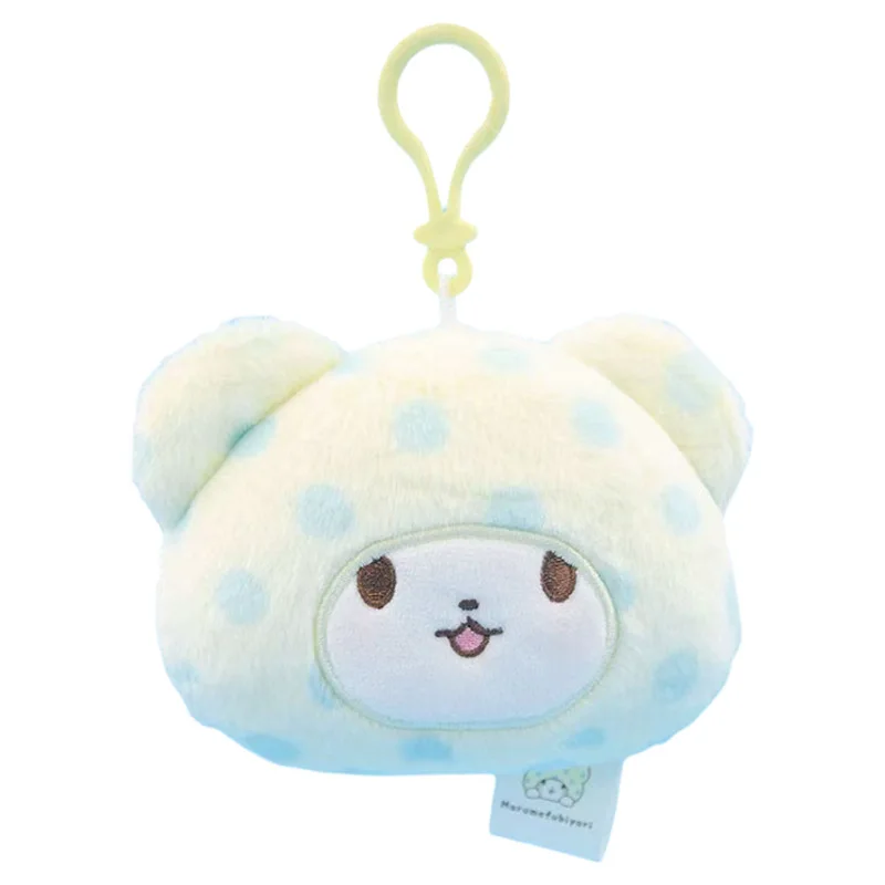 Llaveros de peluche de oso de manta Sanrio de dibujos animados de 9-14cm, oso Kawaii, juguete de peluche, bolso colgante, mochila, decoración del hogar del coche, llaveros de felpa