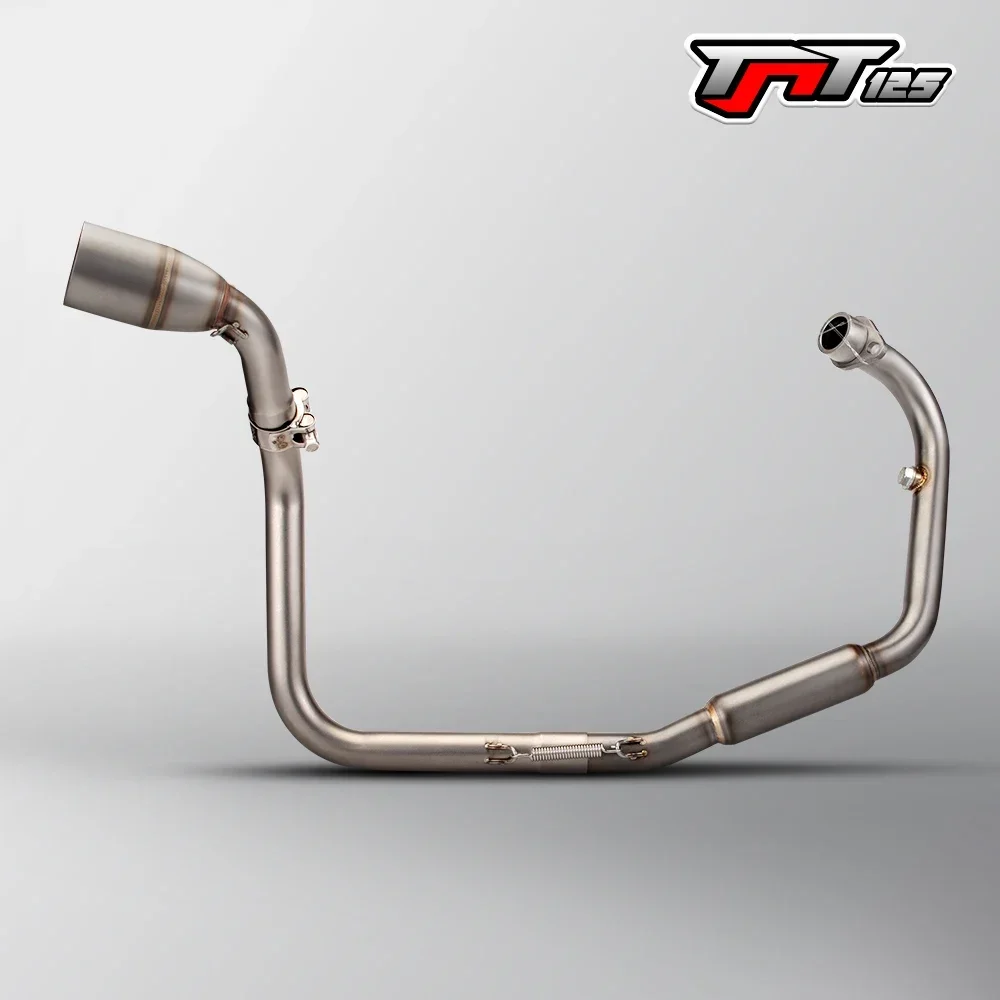 Slip-on Exhaust Pipe For Benelli TNT125 TNT135 Full Motorcycle Exhaust Systems Modified  Front Link Pipe Connect 51MM Muffler