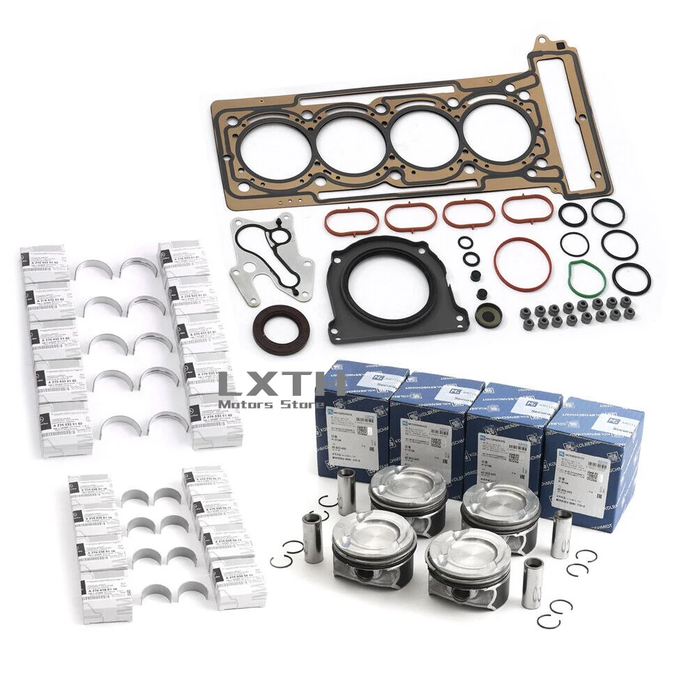 Engine Overhaul Pistons Gasket Kit A2700301717 For Mercedes-Benz A180 CLA200 W176 M270 1.6