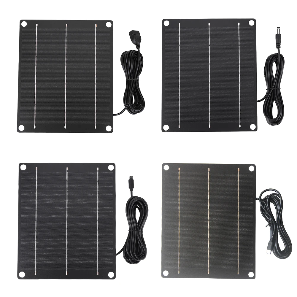 لوحة شمسية صغيرة مقاومة للماء ، وحدة أحادية البلورية ، شاحن للكاميرا ، مضخة مياه ، مروحة صغيرة ، هاتف ذكي ، 6 وات