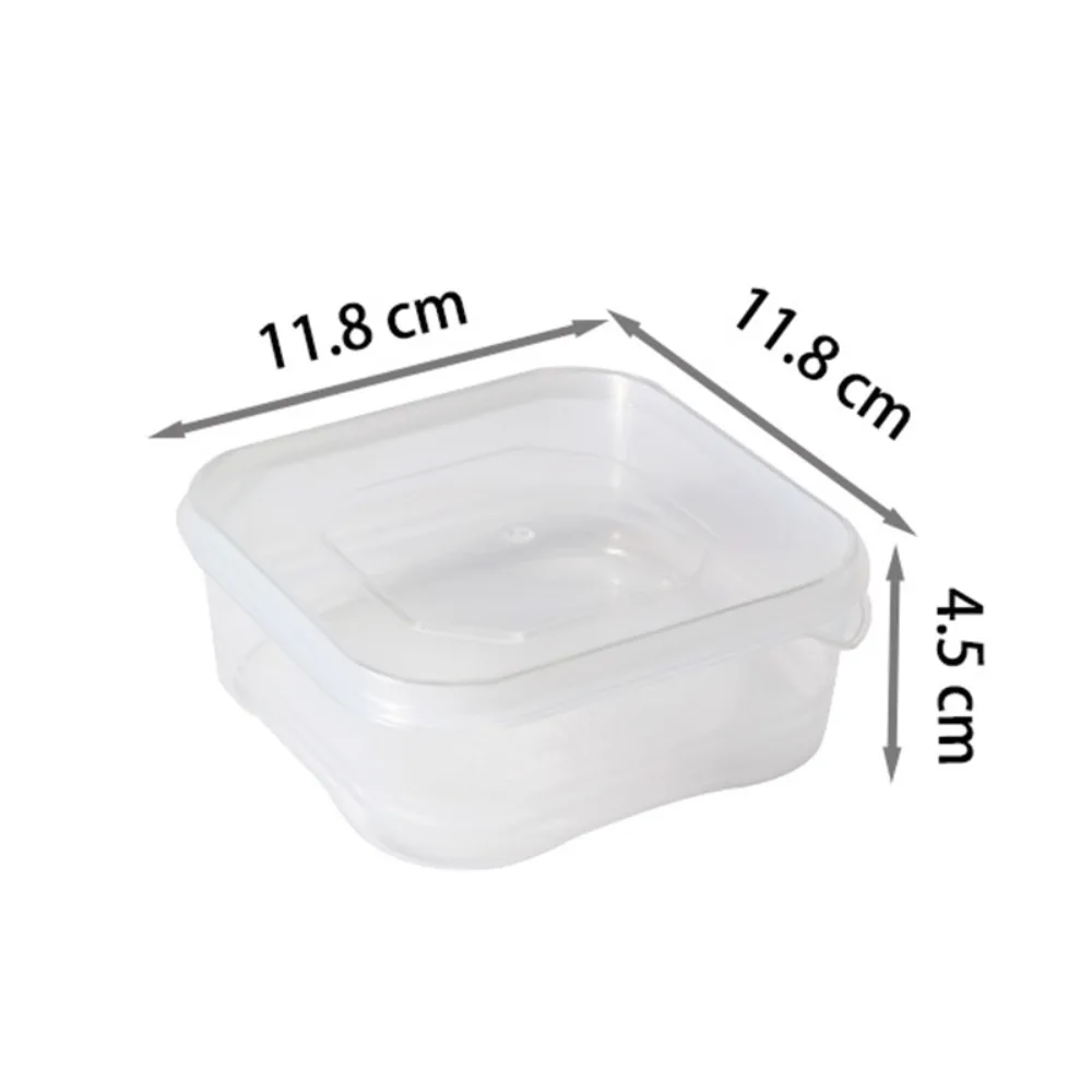 

Simple Plastic Fresh-keeping Box Transparent Food Grade Storage Box Easy Seal Microwavable Fridge Organizer Refrigerator