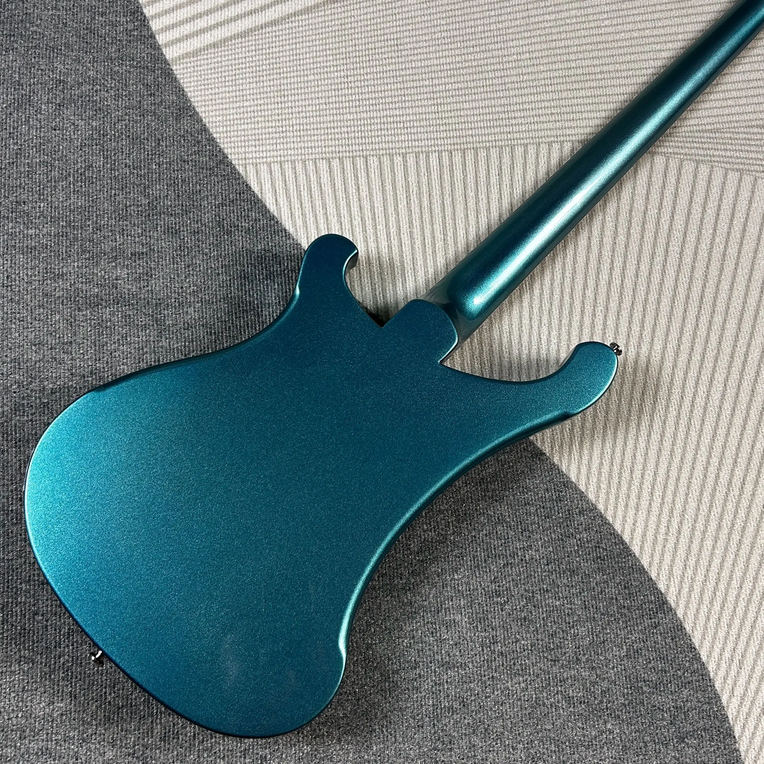 4003 Electric Guitar, Bass Guitar, Metallic Blue Color, Basswood Body, Rosewood Fretboard, Neck Though Body, Free Shipping