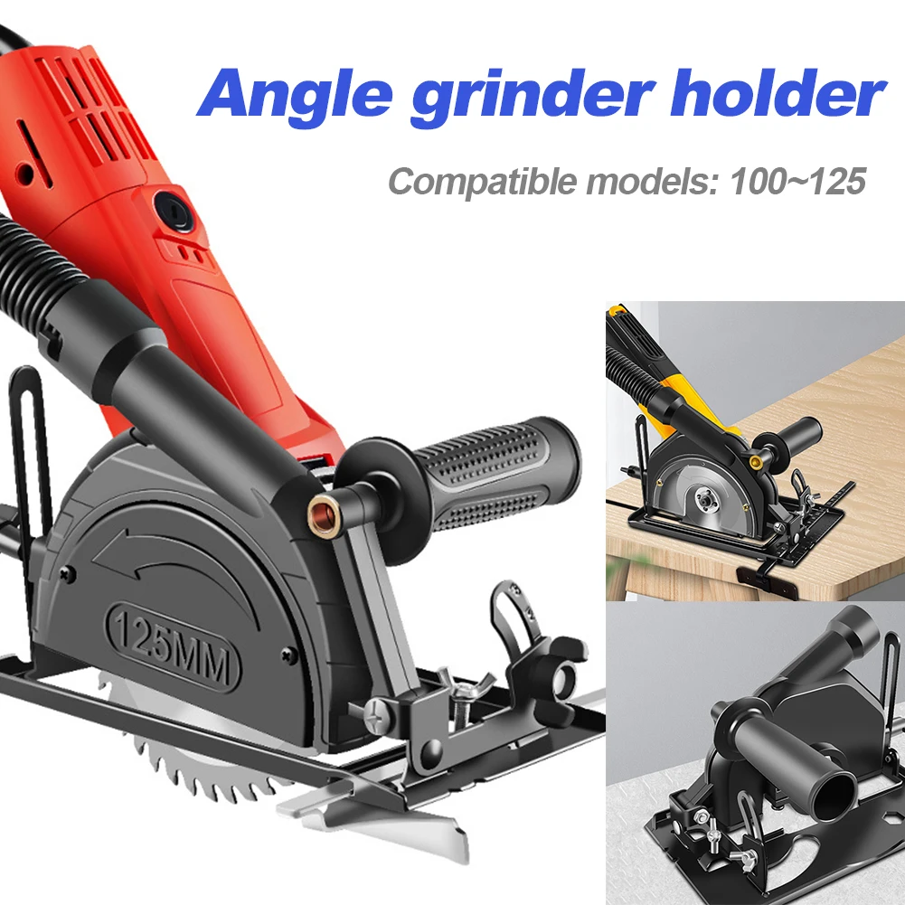 

Hand Angle Grinder Converter To Cutter Base Bracket 0-40mm Depth Modified Positioning Bracket Stable for 100-125MM Angle Grinder