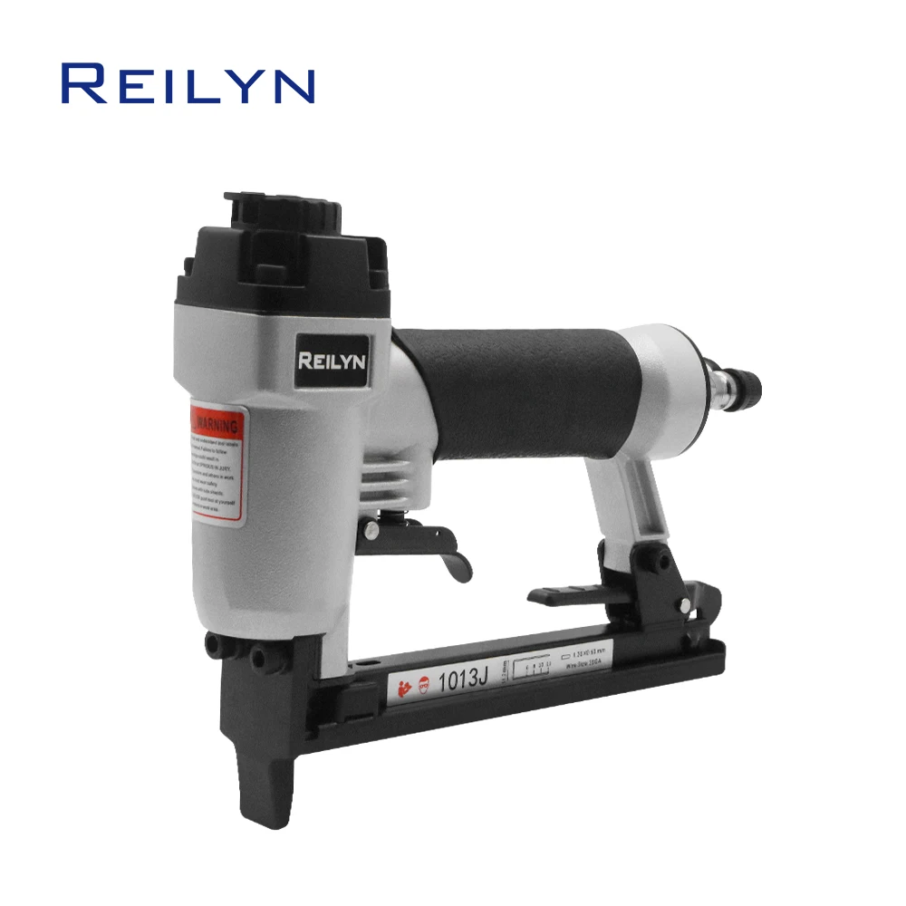 Reilyn Air Stapler 1013J 20GA Pneumatic Nail Gun 5-13mm Nails For Sofa Wooden Fence Floor Woodworking Furniture Decoration Tools